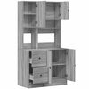 vidaXL Kitchen Cabinet Grey Sonoma 95x50x180 cm Engineered Wood
