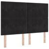 vidaXL Headboard with LED Strip Lights Adjustable Black 72 cm Velvet