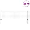 vidaXL Fence and Post Grey 0.6 x 25 m Steel
