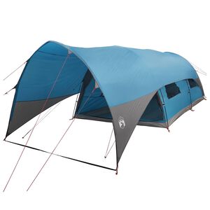 vidaXL Tunnel Tent with Rainfly Water-Resistant 10-Person Blue