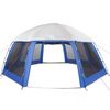 vidaXL Pool Tent with Removable Fly & Mesh Walls Azure Blue 612x612 cm