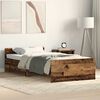 vidaXL Bed Frame without Mattress Old Wood 75x190 cm Engineered Wood