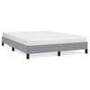 vidaXL Bed Frame without Mattress Light Grey 152x203 cm Queen Fabric