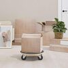 vidaXL Transport Trolley 6 pcs Grey Plywood