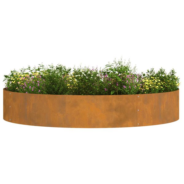 vidaXL Garden Planter Brown 120 x 120 x 20 cm Weathering Steel