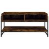 vidaXL Coffee Table Smoked Oak 90x50x45 cm Engineered Wood