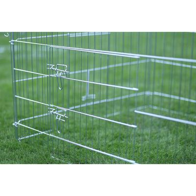 Kerbl Small Animal Outdoor Enclosure with Breakout Barrier 220x103x103 cm Chrome