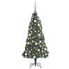 vidaXL Artificial Pre-lit Christmas Tree with Ball Set Green 120 cm