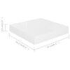 vidaXL Floating Wall Shelves 4 pcs High Gloss White 23x23.5x3.8 cm MDF