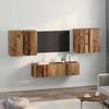 vidaXL TV Cabinet Set Wall-mounted 6 pcs Old Wood Engineered Wood