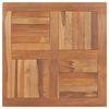 vidaXL Table Top Solid Teak Wood Square 80x80x2.5 cm
