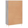 vidaXL Highboard Grey Sonoma 69.5x31x115 cm Engineered Wood