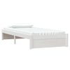 vidaXL Bed Frame without Mattress White Solid Wood 90x200 cm