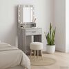 vidaXL Dressing Table Grey Sonoma 50 x 41 x 135 cm Engineered Wood