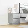 vidaXL Bedside Cabinet 2 pcs Concrete Grey 39 x 34.5 x 50 cm