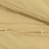vidaXL Duvet Cover Set Taupe 200x200 cm Light-weight Microfiber