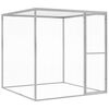 vidaXL Cat Cage | Silver | Galvanised steel | Large | Locks | Cage | Square