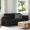 vidaXL Sofa Black 180 x 77 x 82 cm Fabric