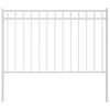 vidaXL Fence Element ASSEN White 170 x 130 cm Steel