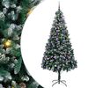vidaXL Artificial Christmas Tree with 300 LEDs with Stand Green 240 cm