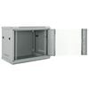 vidaXL Network Cabinet with Storage Grey 60 x 45 x 50 cm Steel