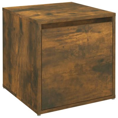 vidaXL Box Drawer Smoked Oak 40.5x40x40 cm Engineered Wood