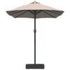 vidaXL Garden Parasol Taupe 385 x 209 x 244 cm Polyester