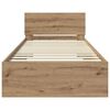 vidaXL Bed Frame Artisan Oak 90 x 190 cm Engineered Wood