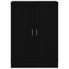 vidaXL Book Cabinet Black 82.5x30.5x115 cm Engineered Wood