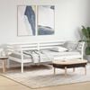 vidaXL Day Bed without Mattress White 100x200 cm Solid Wood Pine