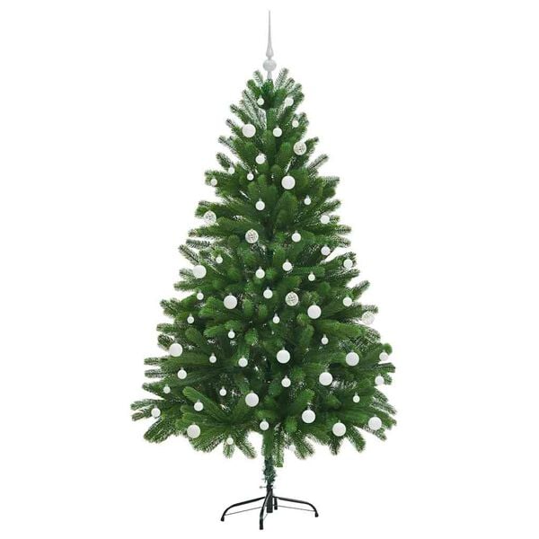 vidaXL Christmas Tree with 300 LEDs with Stand Green 180 cm PE