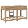 vidaXL Bunk Bed for Kids Artisan Oak 90 x 200 cm Engineered Wood