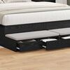 vidaXL Bed Drawers Black Oak 160 x 36.5 x 16.5 cm Engineered Wood