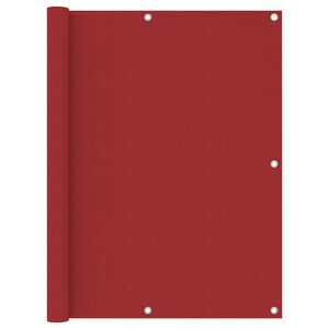 vidaXL Balcony Screen Red 120x600 cm Oxford Fabric