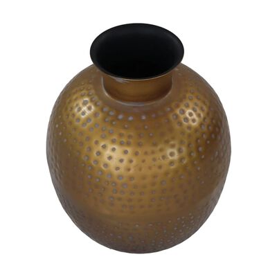 HSM Collection Vase Padua Small 30x35 cm Gold and Grey