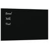 vidaXL Wall-mounted Magnetic Board Black 100x60 cm&nbsp;Tempered Glass