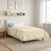 vidaXL Full Year Duvet Cream 140 x 200 cm Microfiber and Teddy fleece
