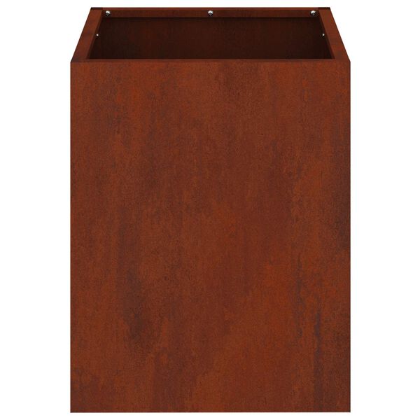 vidaXL Garden Planter Weathering Steel 32 x 32 x 40 cm