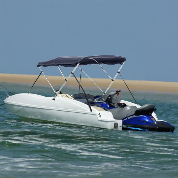 vidaXL 3-bow Bimini Top with Sidewalls 183x(154-167)x137 cm