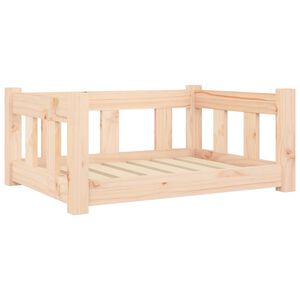 vidaXL Dog Bed 65,5x50,5x28 cm Solid Wood Pine