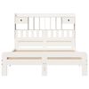 vidaXL Bookcase Bed without Mattress White 140x200 cm Solid Wood Pine