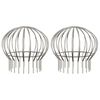vidaXL Gutter Leaf Guard 2 pcs Silver 200 mm Stainless Steel