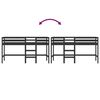 vidaXL Kids' Loft Bed without Mattress with Ladder Black 80x200 cm