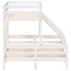 vidaXL Bunk Bed without Mattress 90x200/140x200 cm White Solid Wood