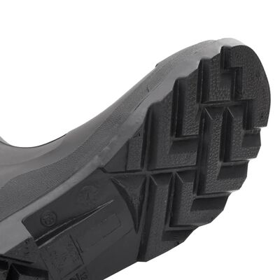 vidaXL Rain Boots Black Size 43 PVC