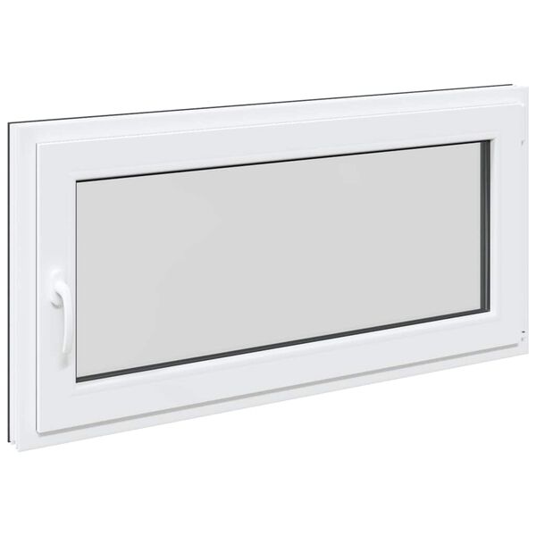 vidaXL Basement Window "RISOR" 120x60 cm Tilt&Turn DIN Right Anthracite