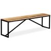 vidaXL Bench Solid Mango Wood 160x35x45 cm