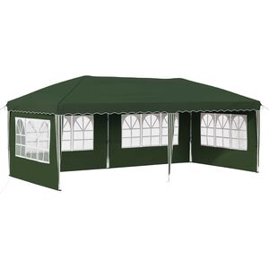 vidaXL Pop-up Party Tent 575 x 289 x 245 cm Green