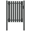 vidaXL Garden Fence Gate Steel 100x125 cm Anthracite