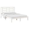 vidaXL Bed Frame without Mattress White 140x200 cm Solid Wood Pine